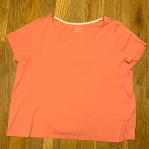 Talbots t-shirt lite orange 2X
